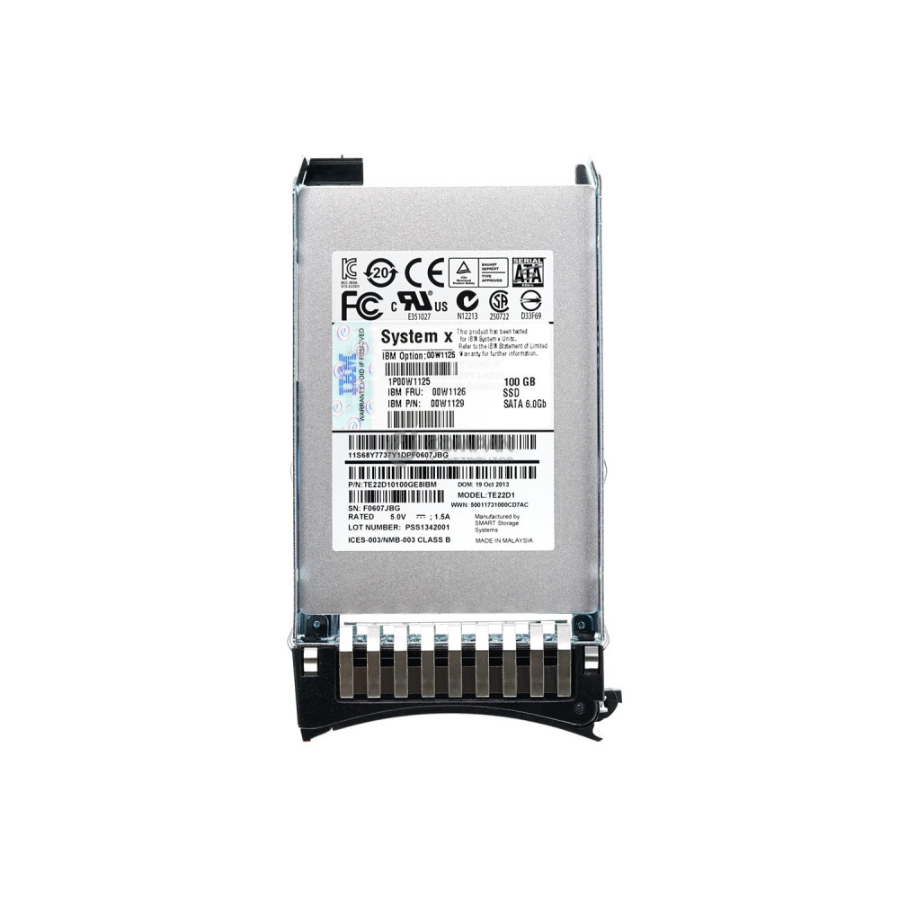 00W1126 IBM SSD 100GB SATA 6G 2.5" SFF HOT-SWAP